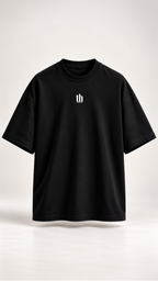 1813 Club Unisex Black Oversized Tee