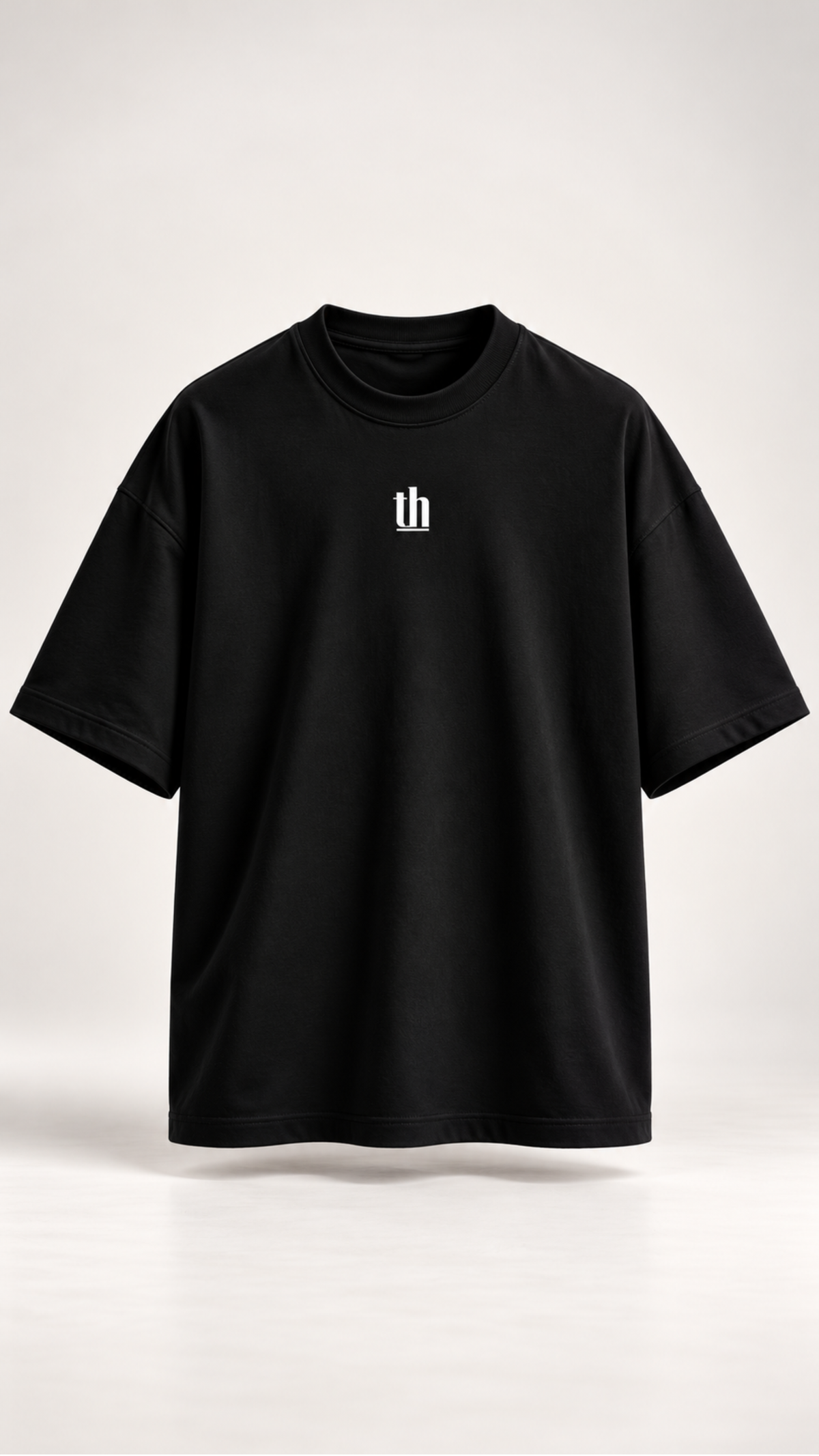 1813 Club Unisex Black Oversized Tee