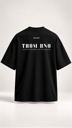 1813 Club Unisex Black Oversized Tee