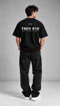 1813 Club Unisex Black Oversized Tee