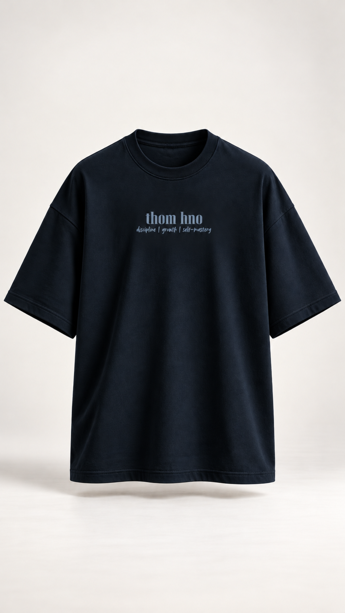 THOM HNO Essentials Navy Blue Unisex Oversized Tee
