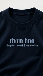 THOM HNO Essentials Navy Blue Unisex Oversized Tee