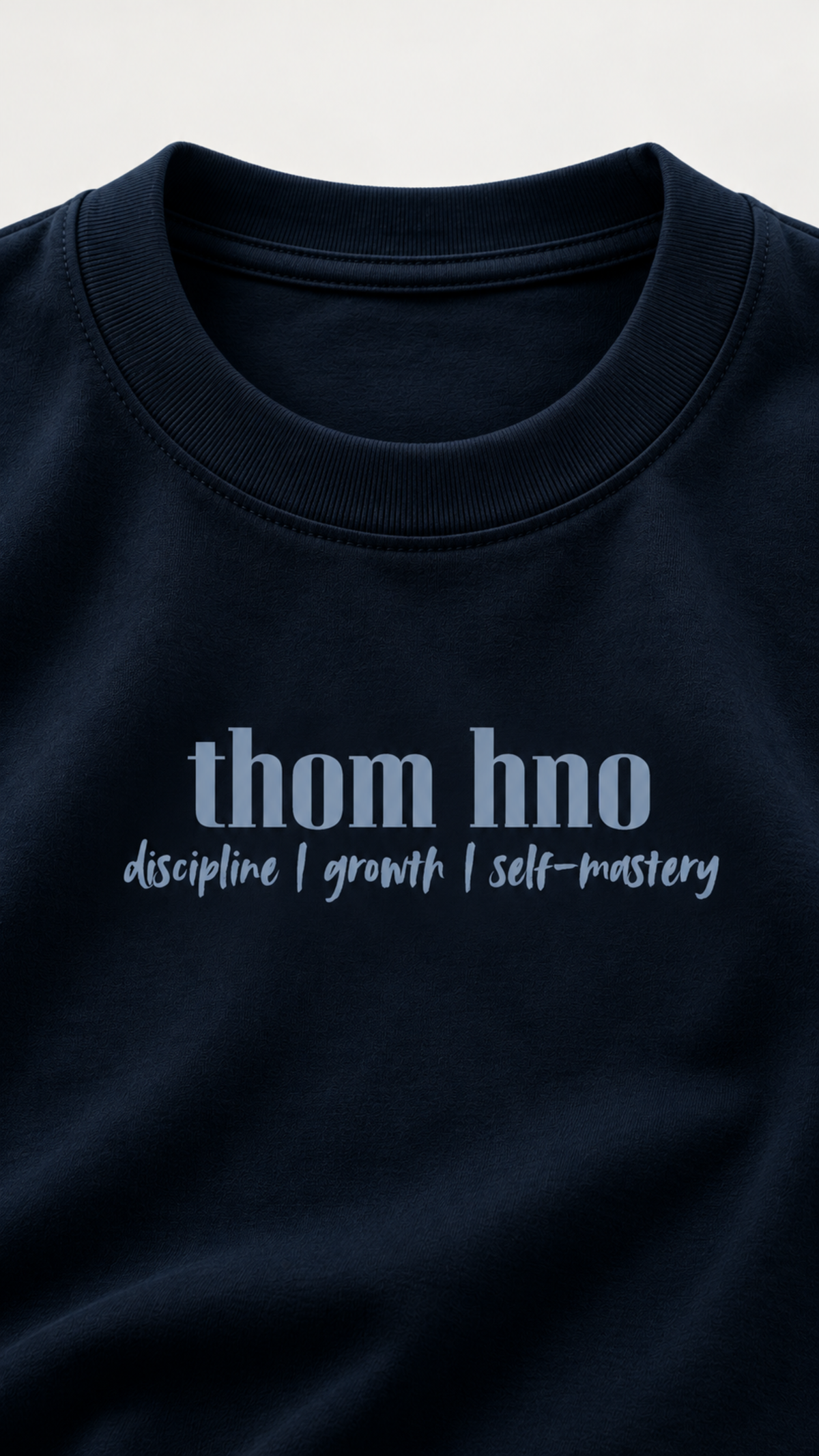 THOM HNO Essentials Navy Blue Unisex Oversized Tee