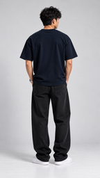 THOM HNO Essentials Navy Blue Unisex Oversized Tee