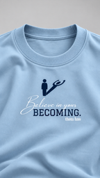Essentials Baby Blue Unisex Oversized Tee