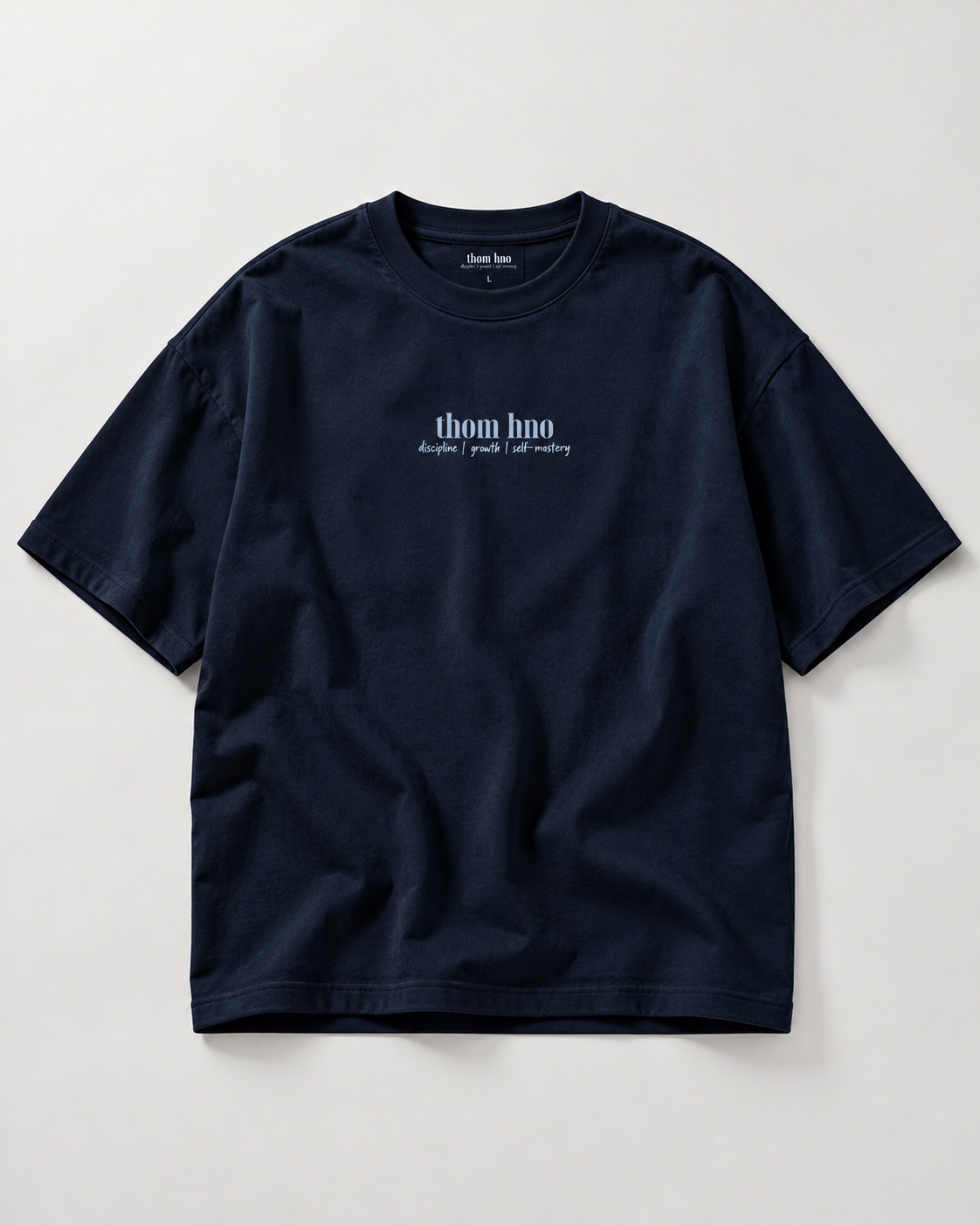 THOM HNO Essentials Navy Blue Unisex Oversized Tee