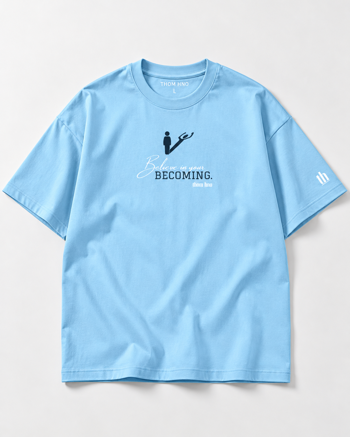 Essentials Baby Blue Unisex Oversized Tee