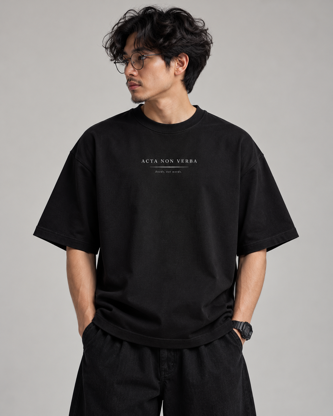 Acta Non Verba Oversized Tee
