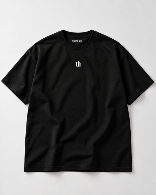 1813 Club Unisex Black Oversized Tee
