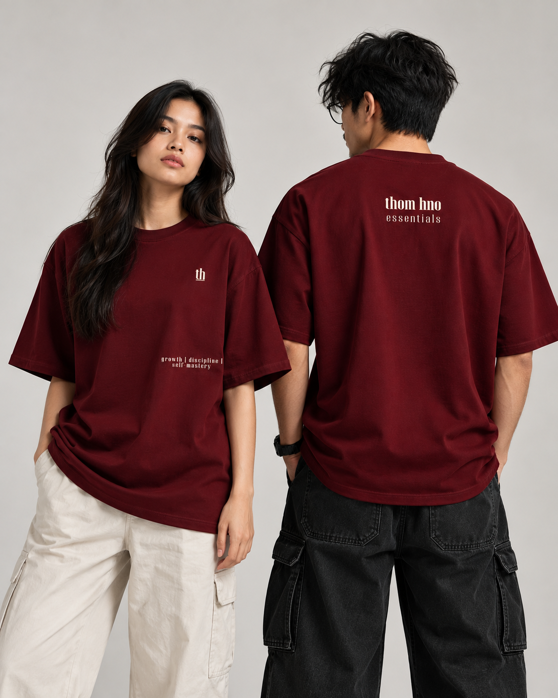 Growth Discipline Self-Mastery Unisex Oversized Tee